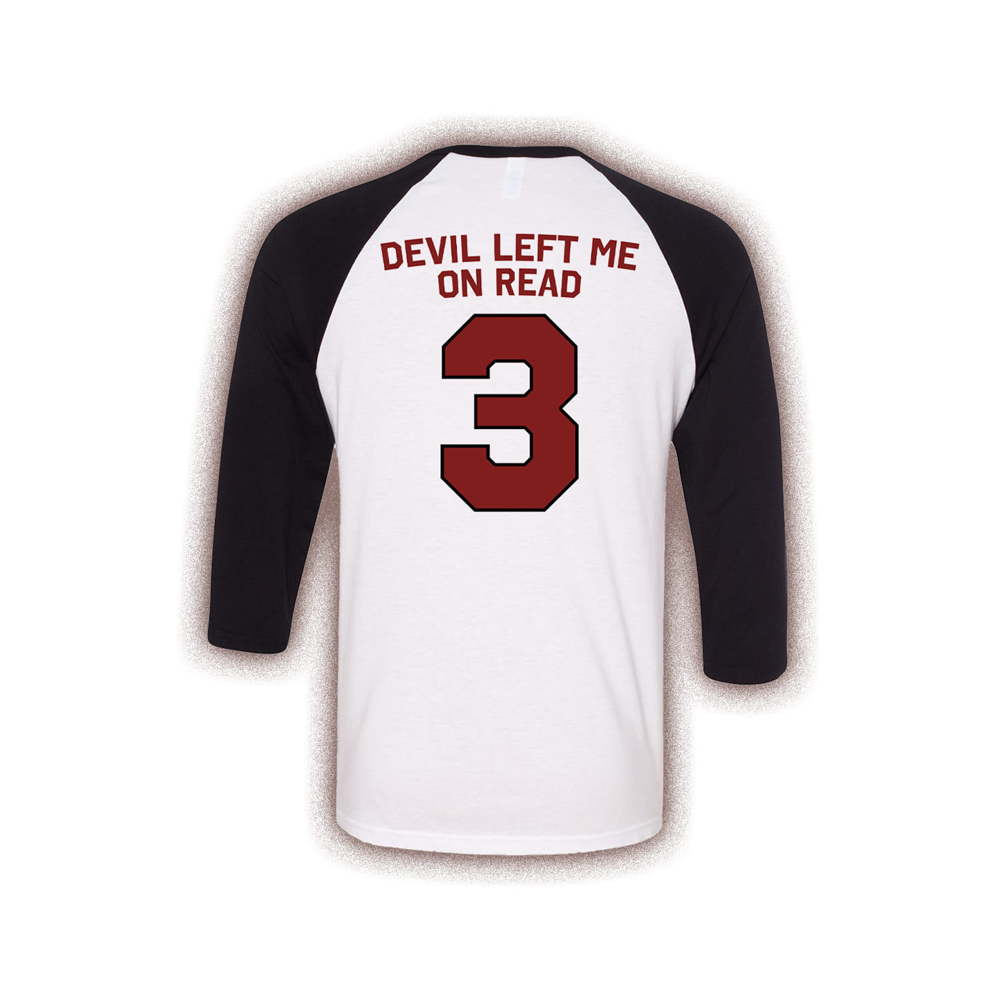 Devil Left Me On Read Baseball Tee