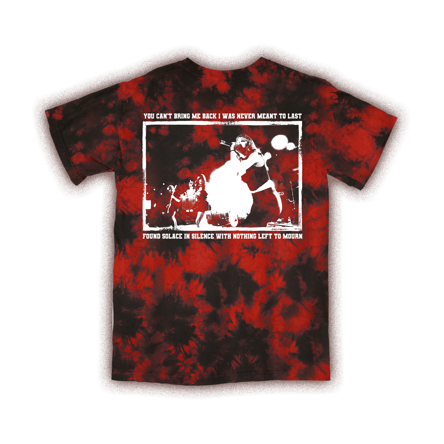 Live Shot Crystal Dye Tee (Red/Black)