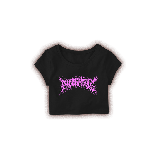 Pink Metalcore Crop Top