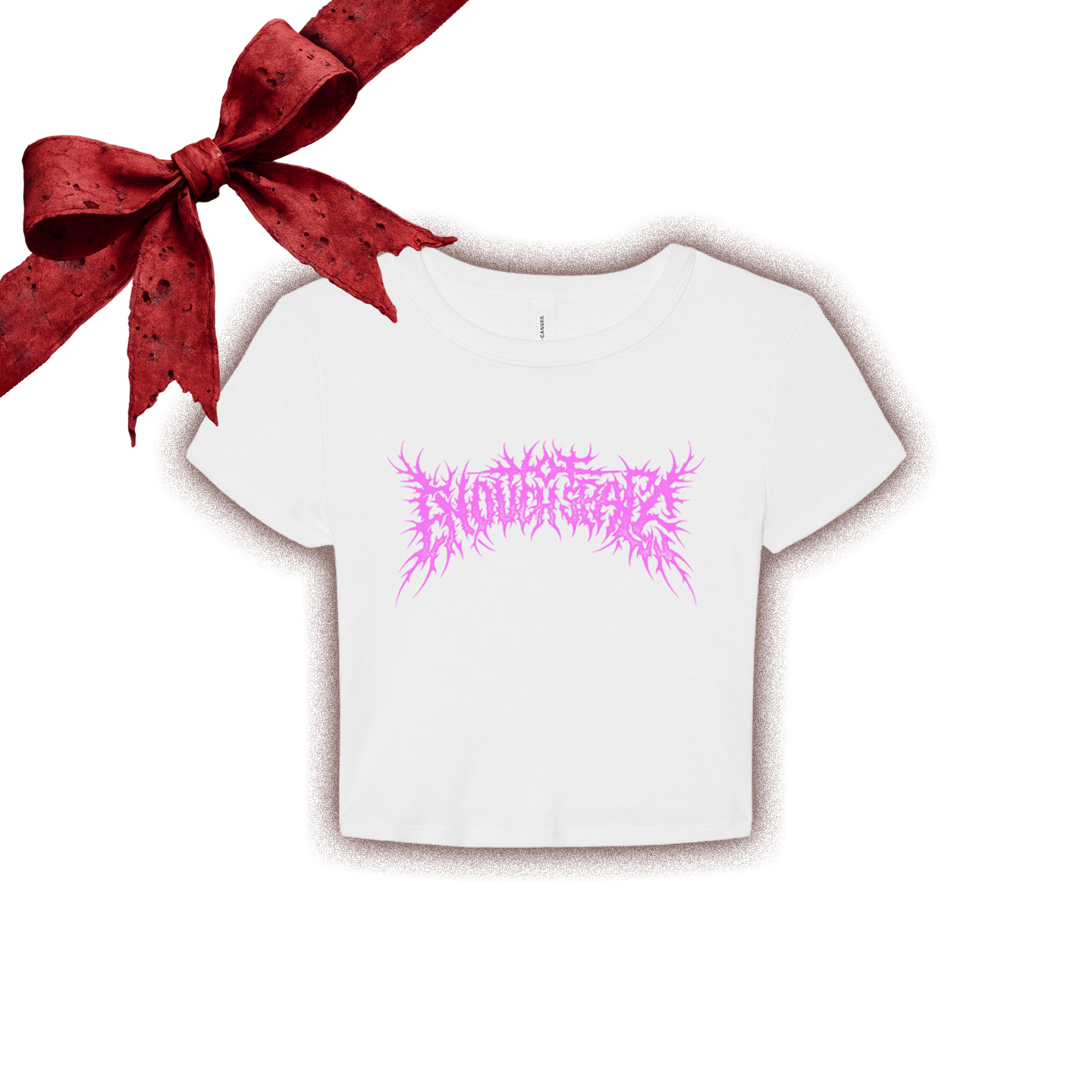 Metalcore Logo Baby Tee (White)