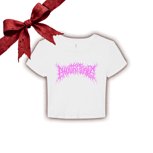 Metalcore Logo Baby Tee (White)