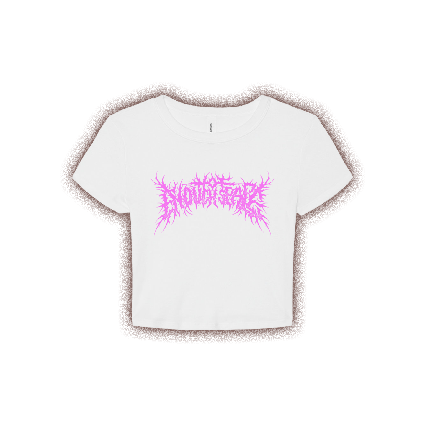 Metalcore Logo Baby Tee (White)