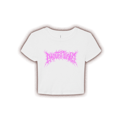 Metalcore Logo Baby Tee (White)